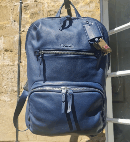 TUMI backpack, indigo, immaculate. RRP £480